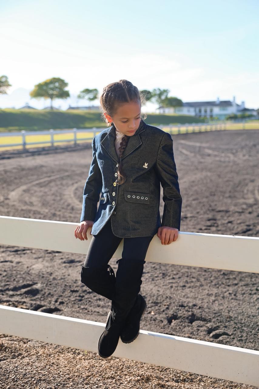 Rider Jacket Navy Blue Corduroy
