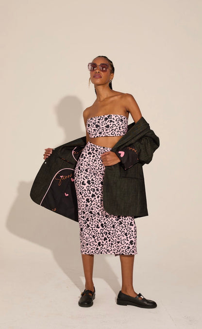 Pink Panther Skirt and Cropped Top