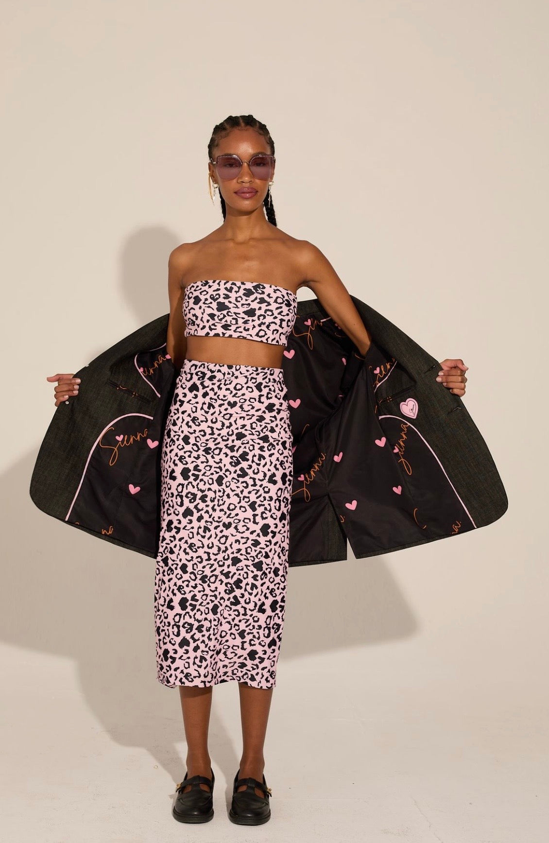Pink Panther Skirt and Cropped Top