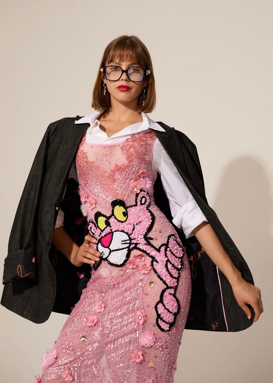 Dress with Pink Panther Face