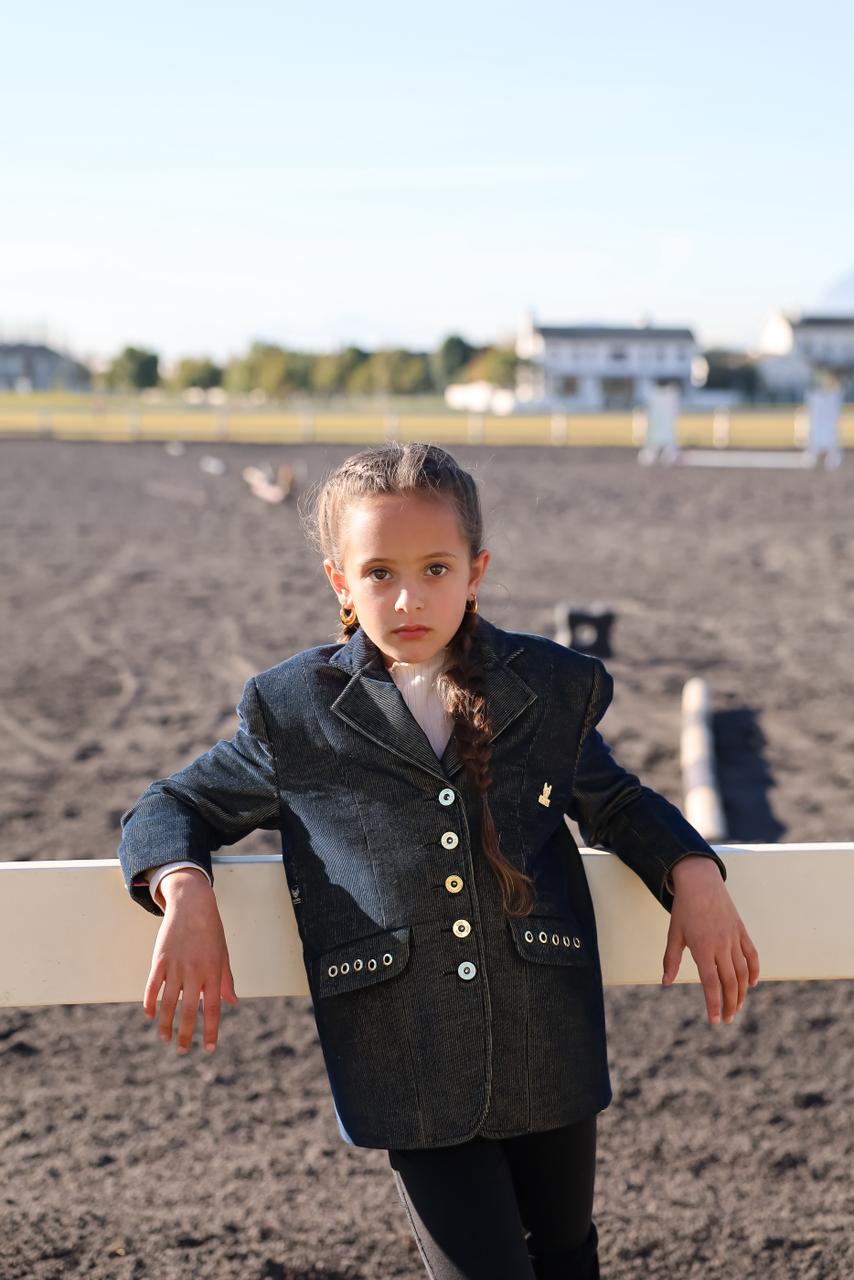 Rider Jacket Navy Blue Corduroy