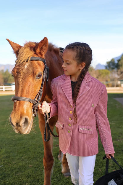 Rider Jacket Pink Metallic Blazer
